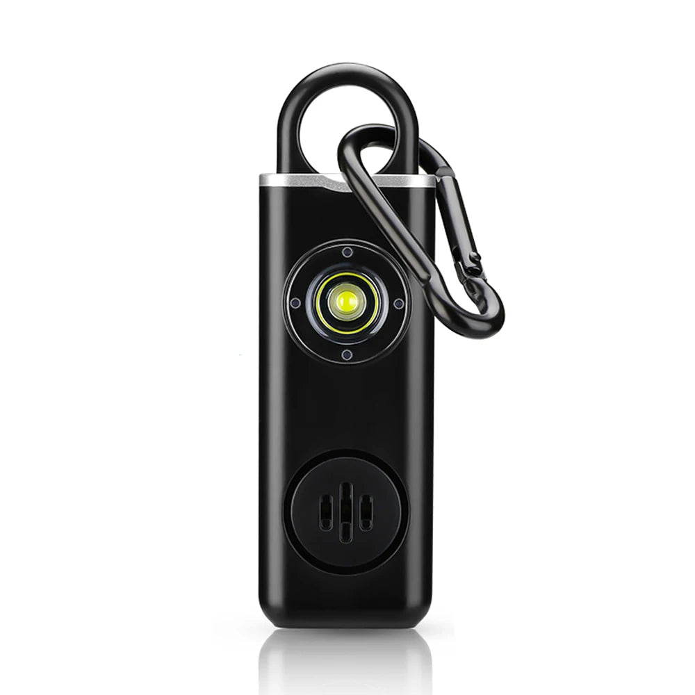 Camluxy 130dB Personal Self Defense Alarm With LED Light Self Defense Siren Safety Alarm For Women Girl Personal Keychain Alarm