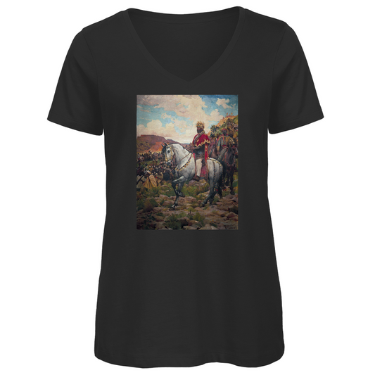 Damen Premium Bio V-Neck T-Shirt Minelik