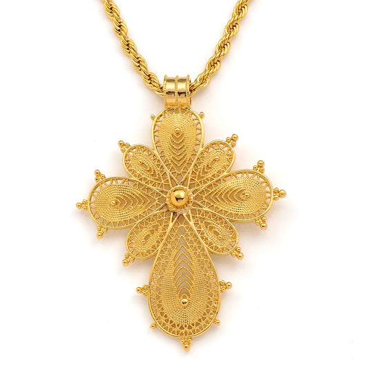 Ethiopian Jewelry Cross Pendant Necklaces African Eritrean Habesha Wedding Accessories Gift