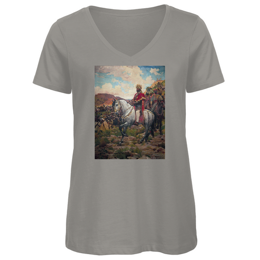 Damen Premium Bio V-Neck T-Shirt Minelik